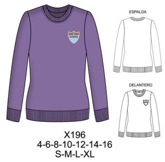 X196 POLERON POLO MUJER