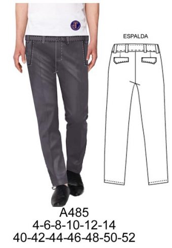 A485  PANTALON ESCOLAR CON PINZA, PITILLO