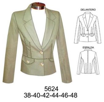 5624 BLAZER CON SOLAPA ENTALLADO