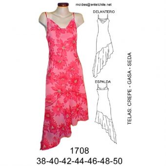 1708 VESTIDO DRAPEADO
